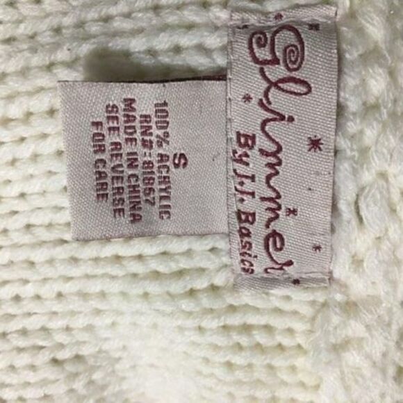 Glimmer by J.J. Basics Knit Hooded Sweater Size Small - Picture 10 of 10